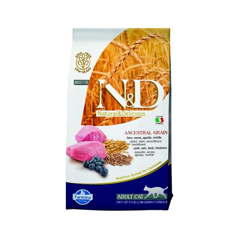 Farmina N&D cat AG adult, lamb, spelt, oats & blueberry 1,5 kg